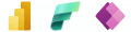 Power BI, Fabric and Power Apps icons